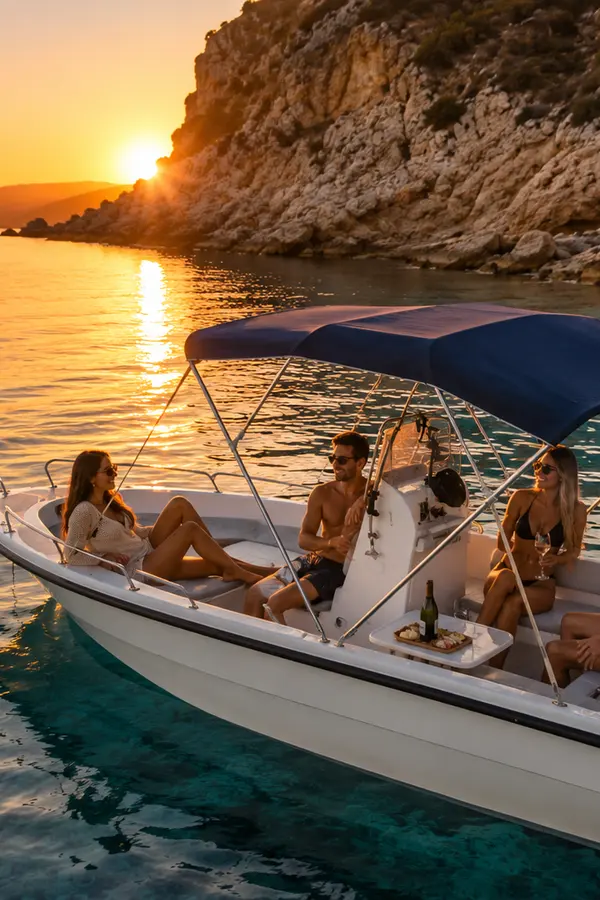 creta mare 550 sunset view